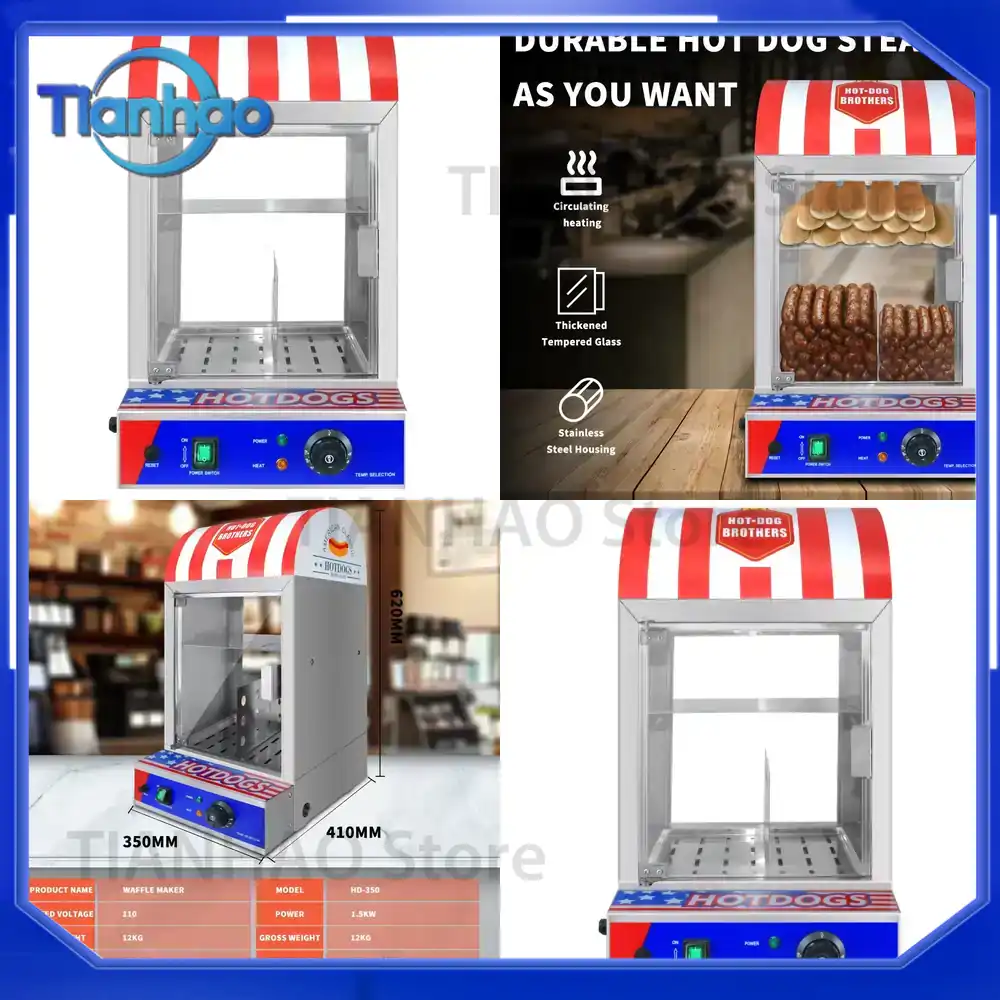 Food Processor Snacks - Profesjonalny automatyczny podgrzewacz do bułek do