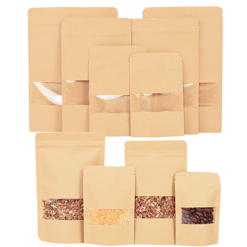 Food Like Snacks - 20/50szt Kraft Paper Zip Lock Bags