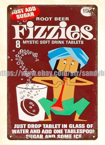 Food And Snacks Ideas - Tablice Fizzies z lat 60., napój