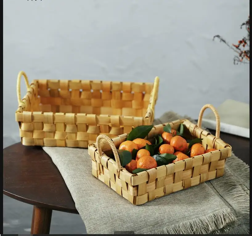 Drewniany Tkany Koszyk do Prze – Food Snacks With Fiber recenzja i cena