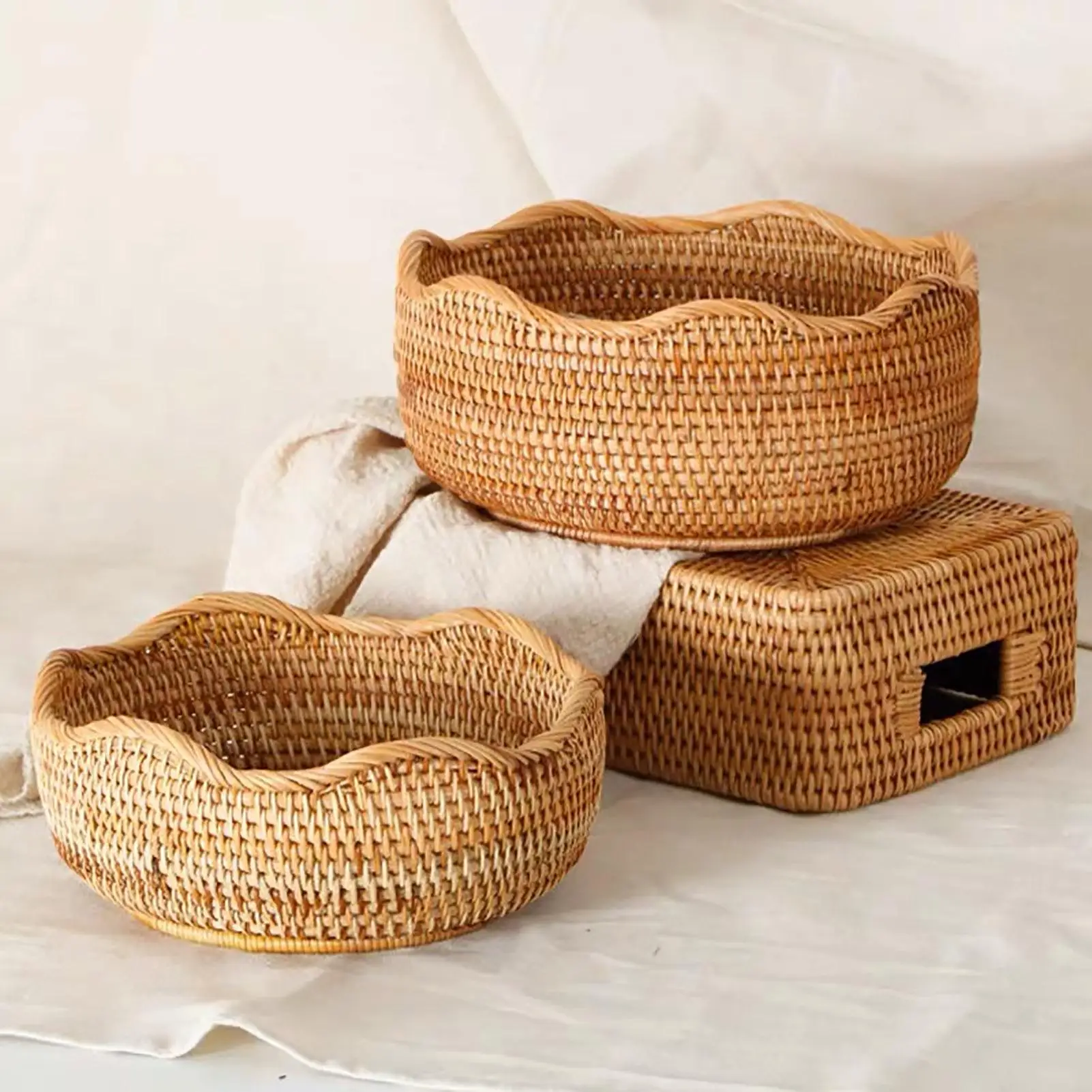 Ręcznie robiony rattanowy okrą – Food Snacks With Fiber recenzja i cena