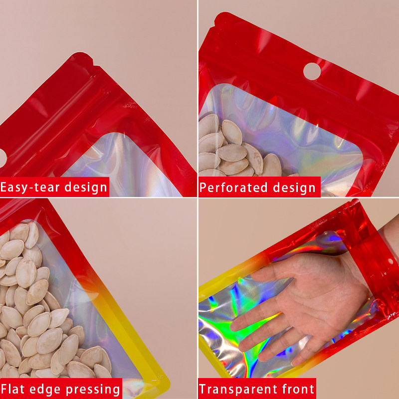 Holograficzna kolorowa kwadrat – Food Snack recenzja i cena