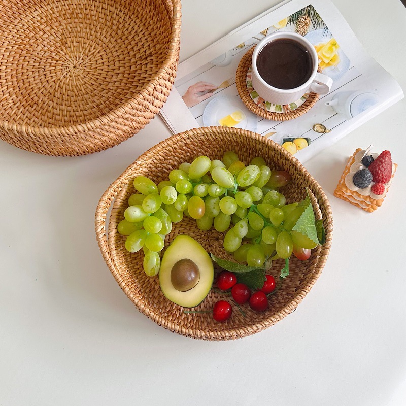 Patera na owoce z rattanu w st – Food Snacks With Fiber recenzja i cena