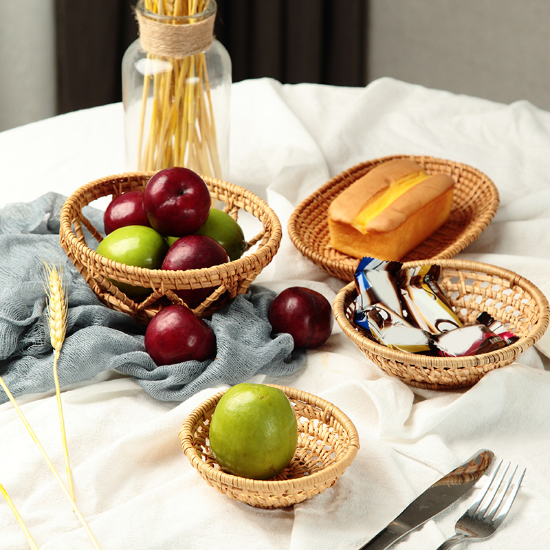 Ręcznie robiony rattanowy plec – Food Snacks With Fiber recenzja i cena